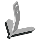 SOC TRIANGULAIRE TIGE BINAGE 200X8 EA43 50411254 65021102 RIBOULEAU MONOSEM CARRE TROU10 BICA1254 CARBURE AGRICARB