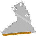 AILERON COUTRE GAUCHE 3492891 LEMKEN CARBURE TFCC 10X45 COLE2890G AGRICARB