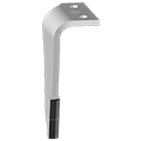 DENT DE HERSE GAUCHE KUHN 52549500 CARBURE AGRICARB 2 PASTILLES DKU0494G (FIXATION TH 16X60)