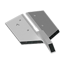 LAME 290X12X460 EA.120 7036 DEMBLON DECOMPACTEUR BIPLO INTERPLO BOULON NSH PERCAGE 16 LADE7036 CARBURE AGRICARB