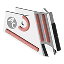 SABOT CARBURE 56X6X194 ACTISOL 19200006 19200007 DECOMPACTEUR SOUS SOLEUR B2 TROU14 SFA9206 AGRICARB VIGNE