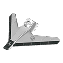 SOC TRIANGULAIRE CARBURE 265X17 1 TROU 3000236 FARMET KOMPAKTOMAT VIGNE TFCC12X50 STF0236M AGRICARB