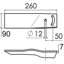 RALLONGE DE VERSOIR 402 GAUCHE DEMBLON ADAPTABLE