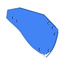 VERSOIR HRP350W 27510401 DROIT RABEWERK ADAPTABLE ACIER AU BORE