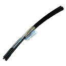 SET DE 6 TIGES INOX GAINE 5X300 POUR AGRAFES A VIS