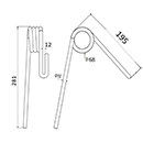 DENT DE SEMOIR FKX0383 KUHN NODET 909073 SULKY HERSE ADAPTABLE LONG.281 DIAM SPIRE.68 FIL.10