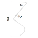 DENT FANEUR SITREX ST1 ADAPTABLE ANDAINEUR LONG.609 FIL.7