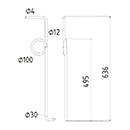 DENT FANEUR PZ115 ZWEEGERS PEZET ANDAINEUR ADAPTABLE LONG.636 DIAM SPIRE.100 FIL.12