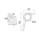 DENT NIVELEUSE 36182 RIVIERRE CASALIS 90036182 VICON ADAPTABLE TRAVAIL DU SOL LONG.175 DIAM SPIRE.76 FIL.11