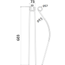 DENT FANEUR ANDAINEUR 600041 NIEMEYER ADAPTABLE LONG.603 LARG.73 DIAM SPIRE.57 FIL.9,5