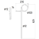 DENT DE SEMOIR 1997 80-4 KVERNELAND LONG.624 DIAM SPIRE.123 FIL.12