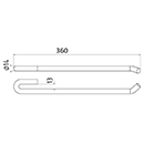 DENT 3281052Z2 MATROT ADAPTABLE LONG.360 FIL.14