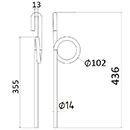 DENT 12354M0310 MATROT ADAPTABLE LONG.436 DIAM.SPIRE 102 FIL.14