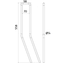 DENT DE SEMOIR 3538802 LEMKEN LONG.558 LARG.98 FIL.14