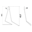 DENT DE SEMOIR 90063916 POTTINGER RABEWERK ADAPTABLE LONG.457 LARG.16 FIL 8