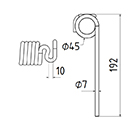 DENT DE PRESSE CC128826 JOHN DEERE PICK UP ADAPTABLE LONG.192 DIAM SPIRE.45 FIL.7