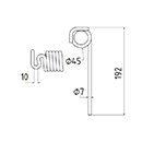 DENT DE PRESSE CC128825 JOHN DEERE PICK UP ADAPTABLE LONG.192 DIAM SPIRE.45 FIL.7