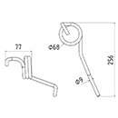 DENT DE SEMOIR 11036 SULKY LONG.256 DIAM.SPIRE 68 FIL 9