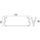 DENT NIVELEUSE GA. 103000487 KONGSKILDE LONG.270 LARG.110 FIL.8