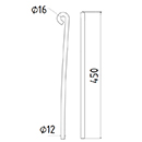 DENT DE SEMOIR 23251006 HORSCH LONG.450 FIL 12