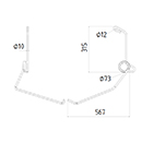 DENT DE SEMOIR 35310030 LEMKEN LONG.567 DIAM.SPIRE 73 FIL 10