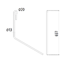 DENT DE SEMOIR 35310026 LEMKEN LONG.657 FIL 13