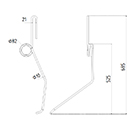 DENT DE SEMOIR 3537054 LEMKEN ADAPTABLE LONG.685 DIAM SPIRE.82 FIL.10
