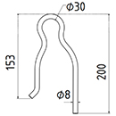 DENT DE SEMOIR 3286210 AMAZONE ADAPTABLE LONG.200 FIL 8