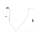 DENT DE SEMOIR 976004 AMAZONE ADAPTABLE LONG.651 FIL 9