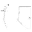 DENT DE SEMOIR 963243 AMAZONE ADAPTABLE LONG.445 FIL 7
