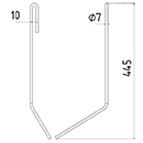 DENT DE SEMOIR 3750300 AMAZONE ADAPTABLE LONG.445 FIL 7