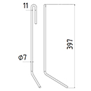 DENT DE SEMOIR 3742300 AMAZONE ADAPTABLE LONG.397 FIL 7