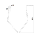 DENT DE SEMOIR 963242 AMAZONE ADAPTABLE LONG.633 FIL 15