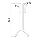 DENT DE SEMOIR 959336 AMAZONE ADAPTABLE LONG.440 FIL 14