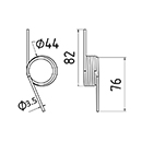 RESSORT 325 MAT990 CENTRAC BAUTZ DENT DIAM SPIRE.44 FIL.3,5