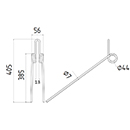 DENT A BETTERAVES HOLMER ROPA LONG.405 LARG.56 DIAM.SPIRE 44 FIL.7