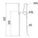 DENT 796133 M1 MASSEY FERGUSON HAUT.335 DIAM SPIRE.36 FIL.5