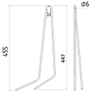 DENT NIVELEUSE 90091477 VICON ADAPTABLE LONG.455 FIL.6