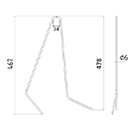 DENT NIVELEUSE 90091478 VICON ADAPTABLE LONG.478 FIL.6