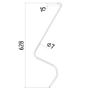 DENT P25ZG005 P25ZK005 TONUTTI ADAPTABLE FANEUR ANDAINEUR LONG.628 FIL.7