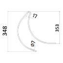 DENT DE SOULEVEUSE LIN DEHONDT RETOURNEUSE FIL 7 HAUT. 353