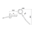 DENT DE SEMOIR 980304 SULKY LONG.265 DIAM.SPIRE 66 FIL 9