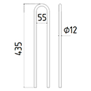 DENT A BETTERAVES HOLMER LONG.435 LARG.79 FIL.12