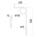 DENT DE SEMOIR 501131 KOCKERLING LONG.502 DIAM.SPIRE 126 FIL 13