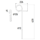 DENT DE SEMOIR 501132 KOCKERLING LONG.636 DIAM.SPIRE 126 FIL 13