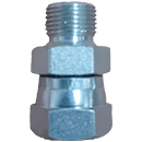 RACCORD TOURNANT Ø 10 M GAZ CO 1/4 10L TUBE Ø 10 16X150 / GAZ CONIQUE 1/4 SERIE DIN 24° L