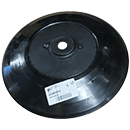 DISQUE NOIR EN PLASTIQUE SOUPLE  CPL. PO