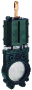 VANNE A LAME 2 BRIDES 6" 150 (09E) POUR TONNE A LISIER AVEC VIDANGE