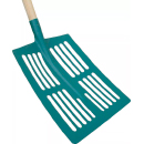 PELLE DE VOIRIE A FEUILLES 2,55KG LARG.39 LONG.45CM MANCHE BOIS 130CM 117391 FORGES DE MAGNE