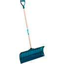 PELLE POUSSOIR POLYPROPYLENE 1,58KG LARG.66CM LONG.34CM MANCHE BOIS 117CM POIGNEE PLASTIQUE 197661 FORGES DE MAGNE